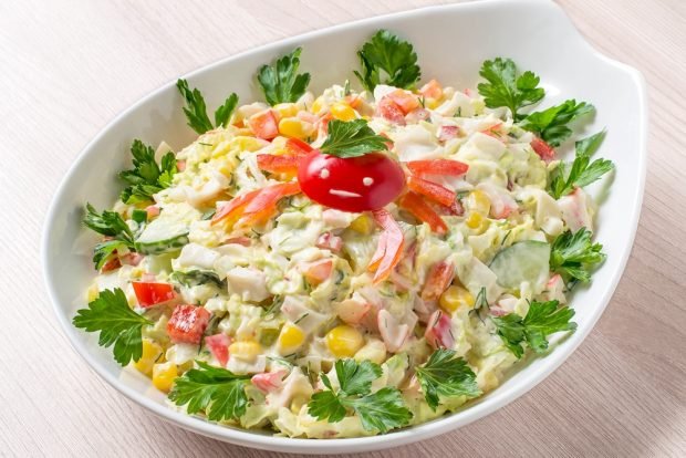 Crab salad for kids – a simple and delicious recipe, how to cook step by step