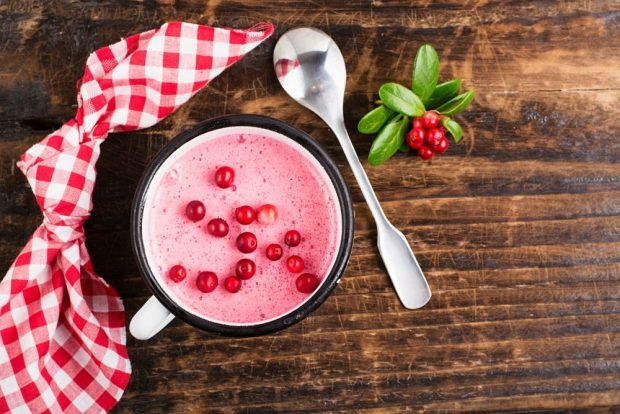 Smoothies with cranberries – a simple and delicious recipe, how to cook step by step