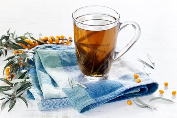 Green tea with sea buckthorn is a simple and delicious recipe, how to cook step by step