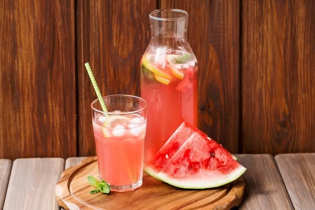 Watermelon lemonade – a simple and delicious recipe, how to cook step by step