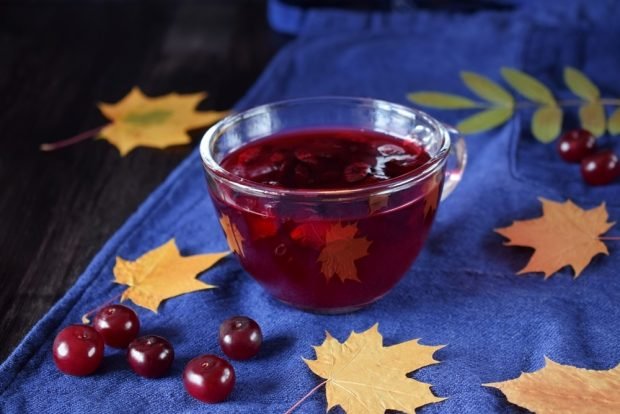 Jelly made from fresh cherries with starch is a simple and delicious recipe, how to cook step by step