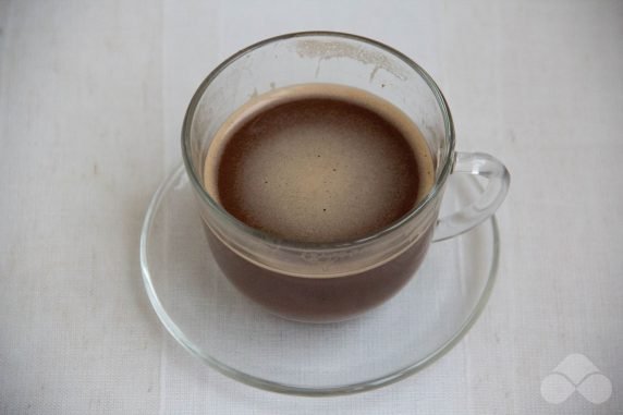 Coffee with chocolate: photo of recipe preparation, step 2 Coffee with chocolate: photo of recipe preparation, step 2