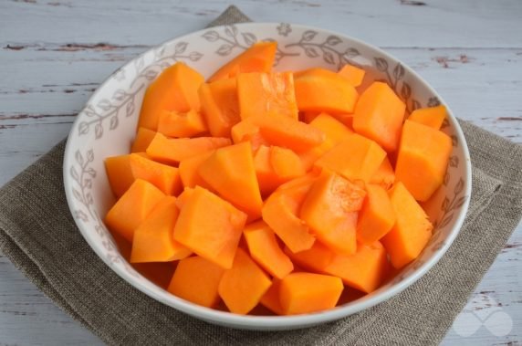 Pumpkin juice with pulp: photo of recipe preparation, step 1