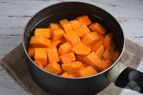 Pumpkin juice with pulp: photo of recipe preparation, step 2