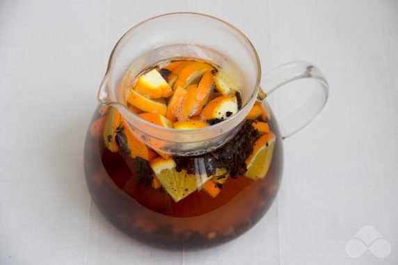 Ginger and orange tea : photo of recipe preparation, step 4