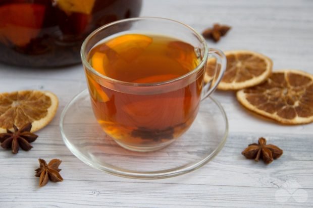 Ginger and orange tea 