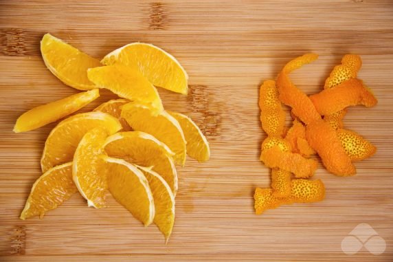 Sea buckthorn tea with orange and lemon: photo of recipe preparation, step 1