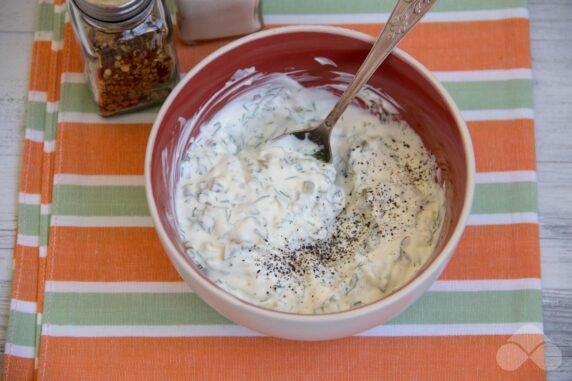 Homemade tartar sauce: photo of recipe preparation, step 4