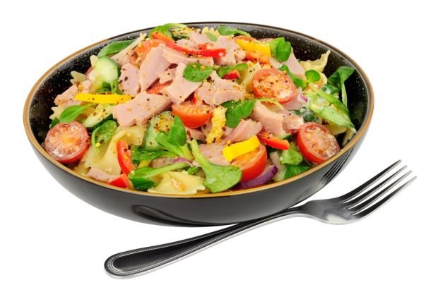 Salad with pasta, vegetables and ham – a simple and delicious recipe, how to cook step by step