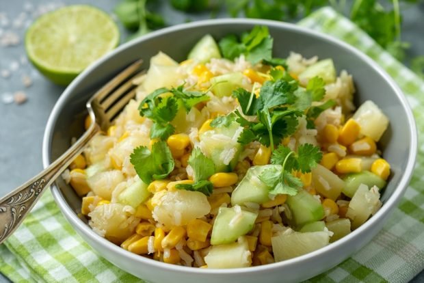 Salad with cucumbers, chicken and pineapple – a simple and delicious recipe, how to cook step by step