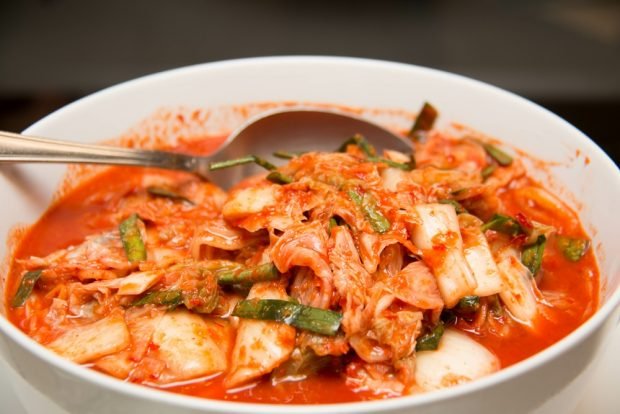 Kimchi salad with green onions is a simple and delicious recipe, how to cook step by step