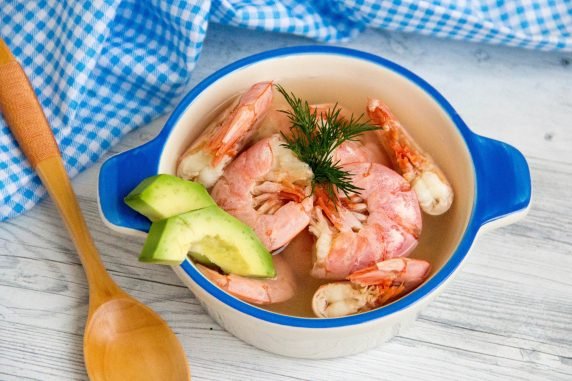 Shrimp broth: photo of recipe preparation, step 5