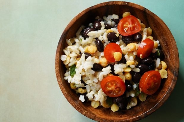 Salad with rice, beans and lentils – a simple and delicious recipe, how to cook step by step