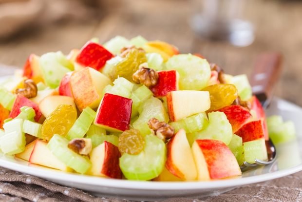 Salad with apples and celery – a simple and delicious recipe, how to cook step by step