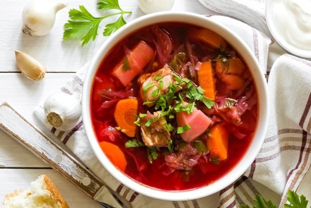 Borscht without frying – a simple and delicious recipe, how to cook step by step