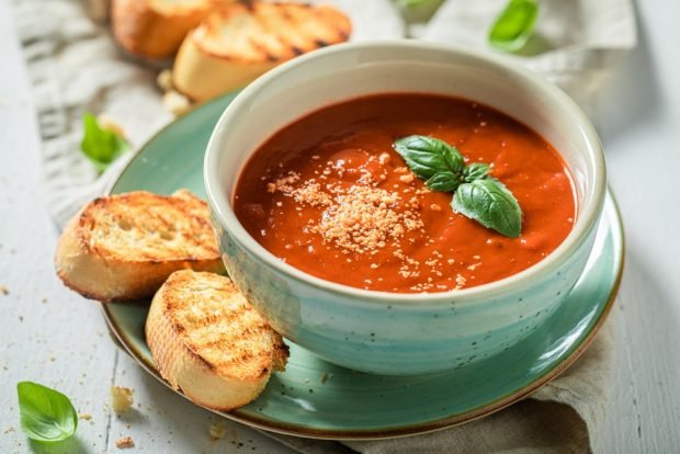 Fresh tomato puree soup is a simple and delicious recipe, how to cook step by step