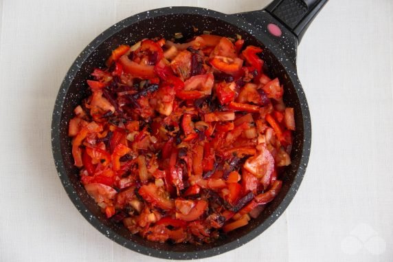 Vegetarian borscht with beans: photo of recipe preparation, step 3