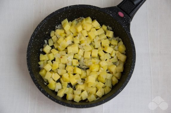 Creamy corn soup with beef: photo of recipe preparation, step 4