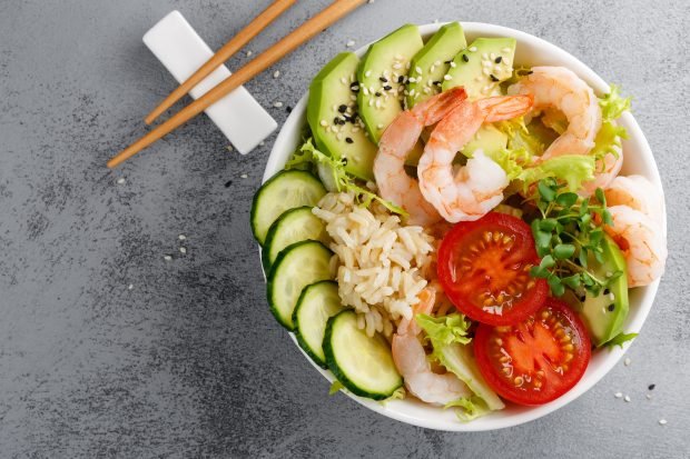 Poke with shrimp – a simple and delicious recipe, how to cook step by step