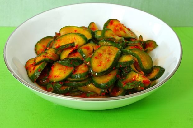 Salad of hot cucumbers – a simple and delicious recipe, how to cook step by step