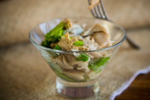 Cocktail salad with mushrooms and lettuce – a simple and delicious recipe, how to cook step by step