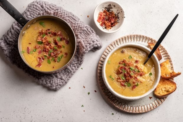 Pea soup with lentils and smoked meats – a simple and delicious recipe, how to cook step by step