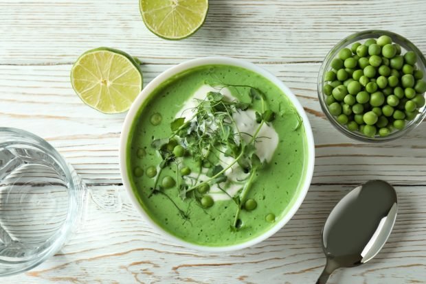 Pea soup with lime – a simple and delicious recipe, how to cook step by step