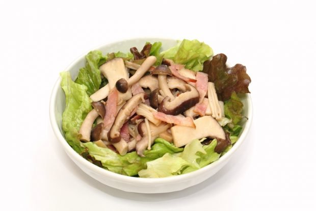 Salad with pickled mushrooms and ham – a simple and delicious recipe, how to cook step by step