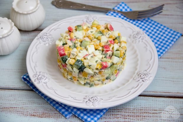 Crab salad without mayonnaise