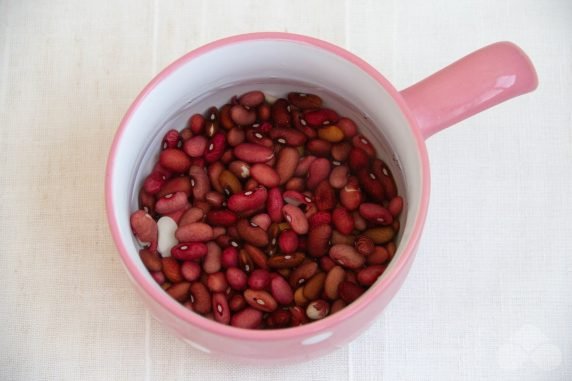 Lobio in a pot: photo of recipe preparation, step 1