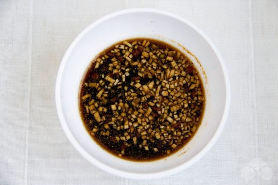 Pork ribs with soy sauce in a frying pan: photo of recipe preparation, step 1