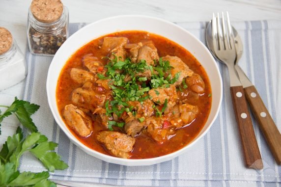 Turkey Chahohbili: photo of recipe preparation, step 8