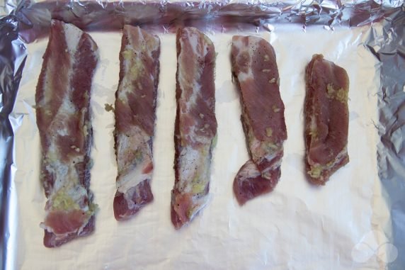 A simple recipe for pork ribs in the oven: photo of recipe preparation, step 6