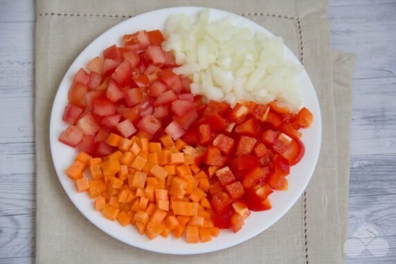 Bulgur with vegetables: photo of recipe preparation, step 1