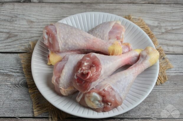 Chicken legs with rosemary in the oven: photo of recipe preparation, step 1