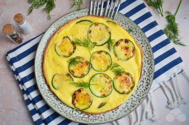 Omelet with zucchini – a simple and delicious recipe with photos (step by step)