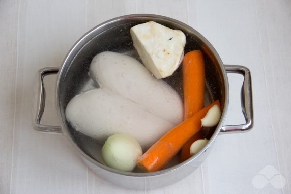 Chicken fillet broth: photo of recipe preparation, step 3