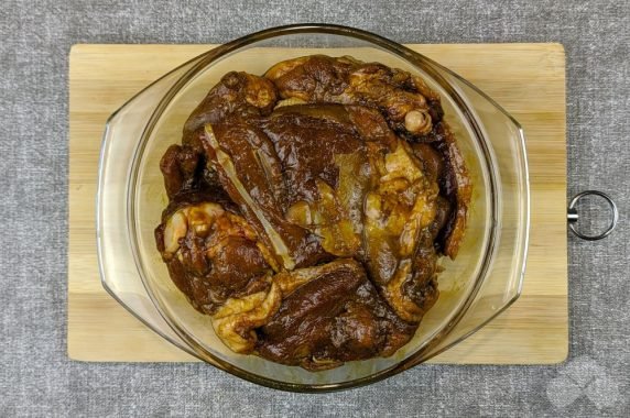 Duck slices baked in the oven: photo of recipe preparation, step 7