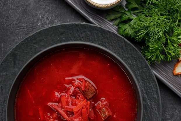 Borscht with beef and sauerkraut – a simple and delicious recipe, how to cook step by step