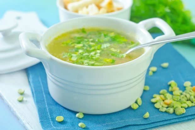 Light pea soup is a simple and delicious recipe, how to cook step by step