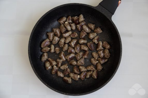 Chicken heart goulash : photo of recipe preparation, step 5