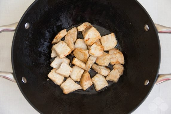 Pork and potato goulash: photo of recipe preparation, step 3