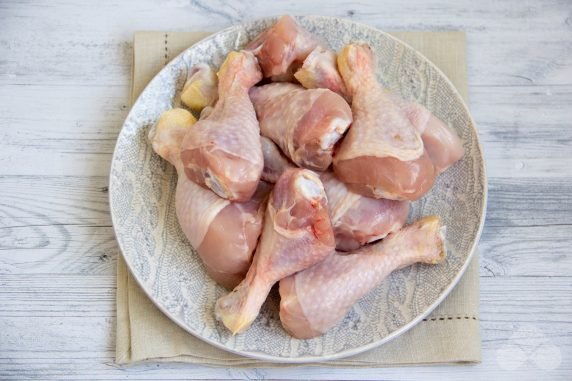 Chicken legs with pepper and spices in the oven: photo of recipe preparation, step 1