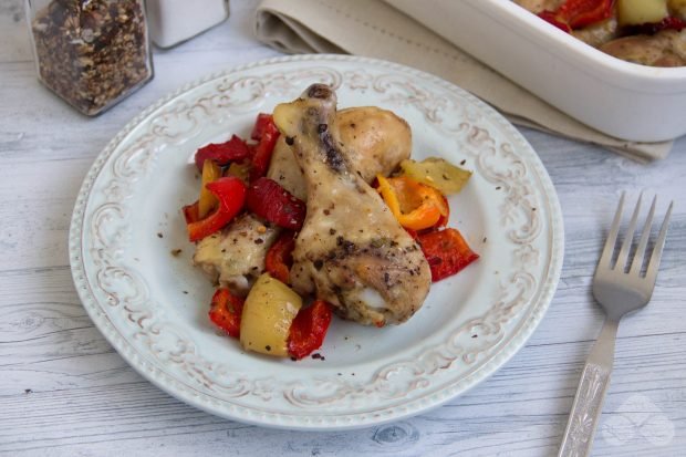 Chicken legs with pepper and spices in the oven – a simple and delicious recipe with photos (step by step)