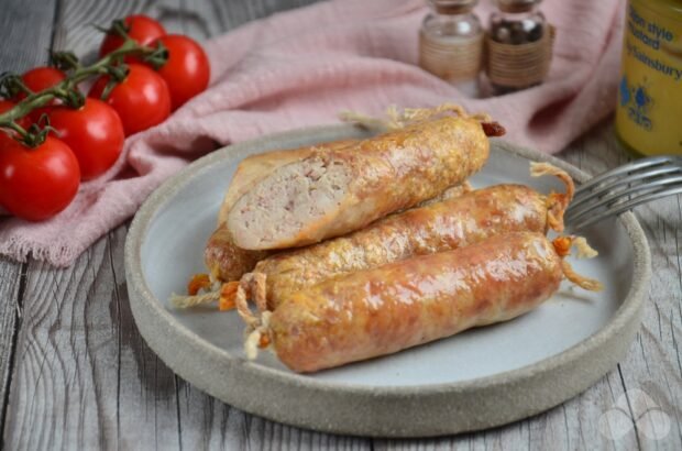 Homemade chicken sausages with bacon – a simple and delicious recipe with photos (step-by-step)