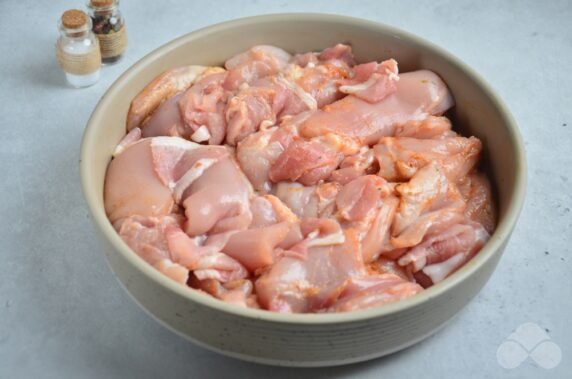 Homemade chicken sausages with bacon: photo of recipe preparation, step 2