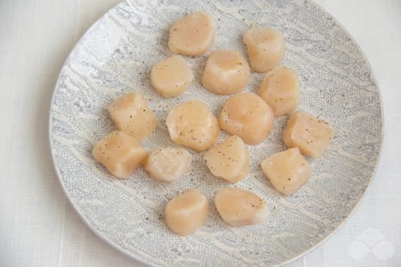 Fried scallops: photo of recipe preparation, step 1