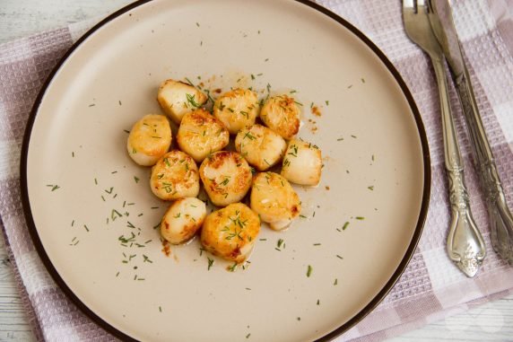 Fried scallops: photo of recipe preparation, step 4