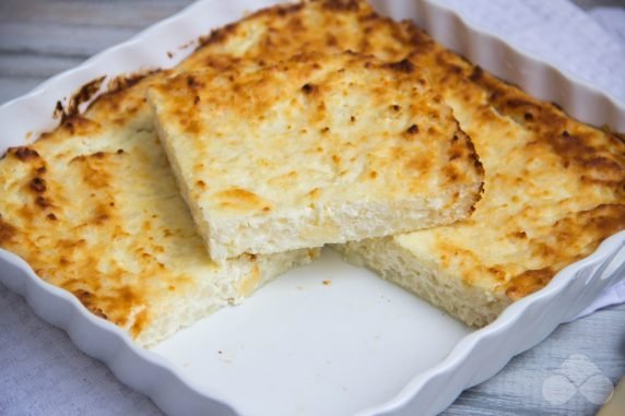 Cottage cheese casserole with rice: photo of recipe preparation, step 4