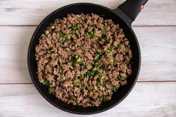 Potato casserole with minced meat with sour cream: photo of recipe preparation, step 2